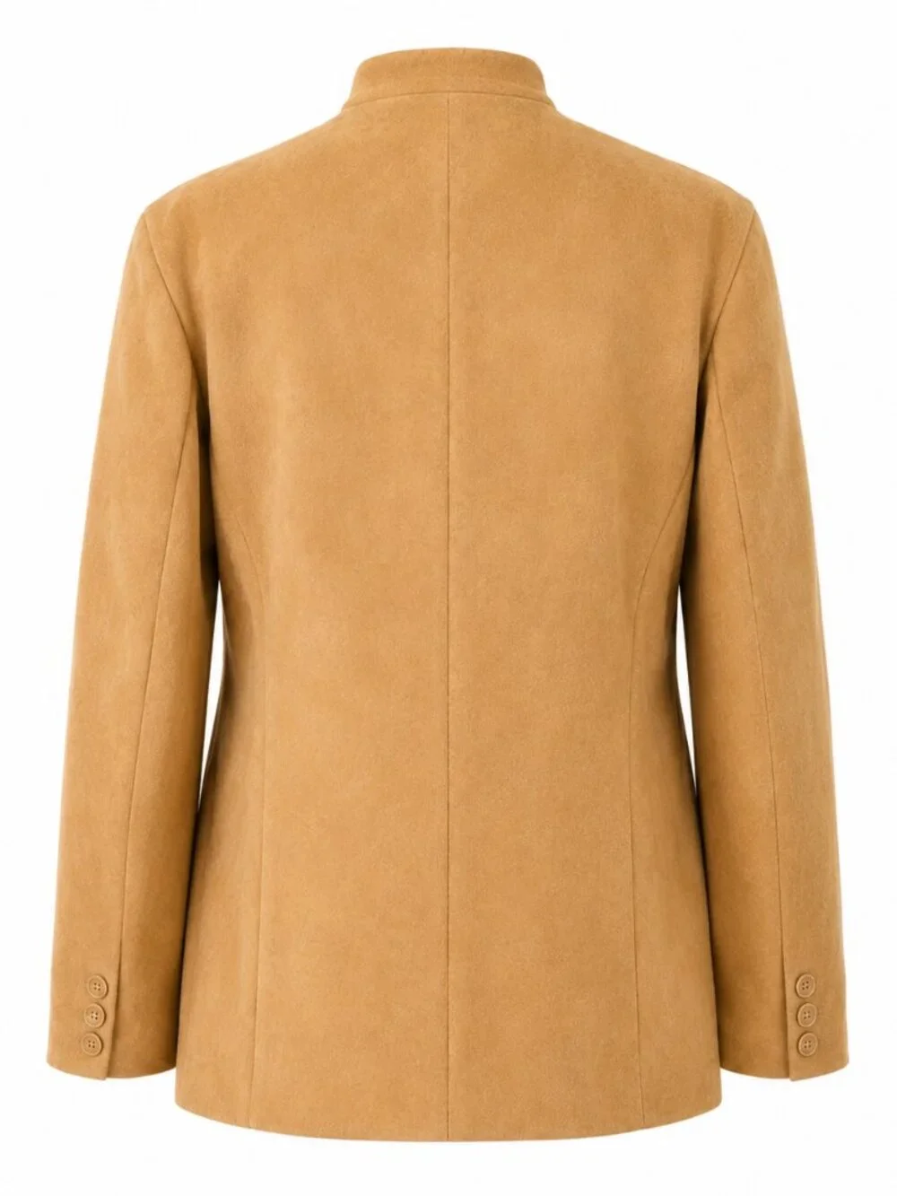 Mens Tan Mandarin Collar Utility Jacket New | 238